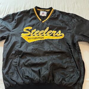 Steelers Jersey Windbreaker Nylon Shell Men’s Size L